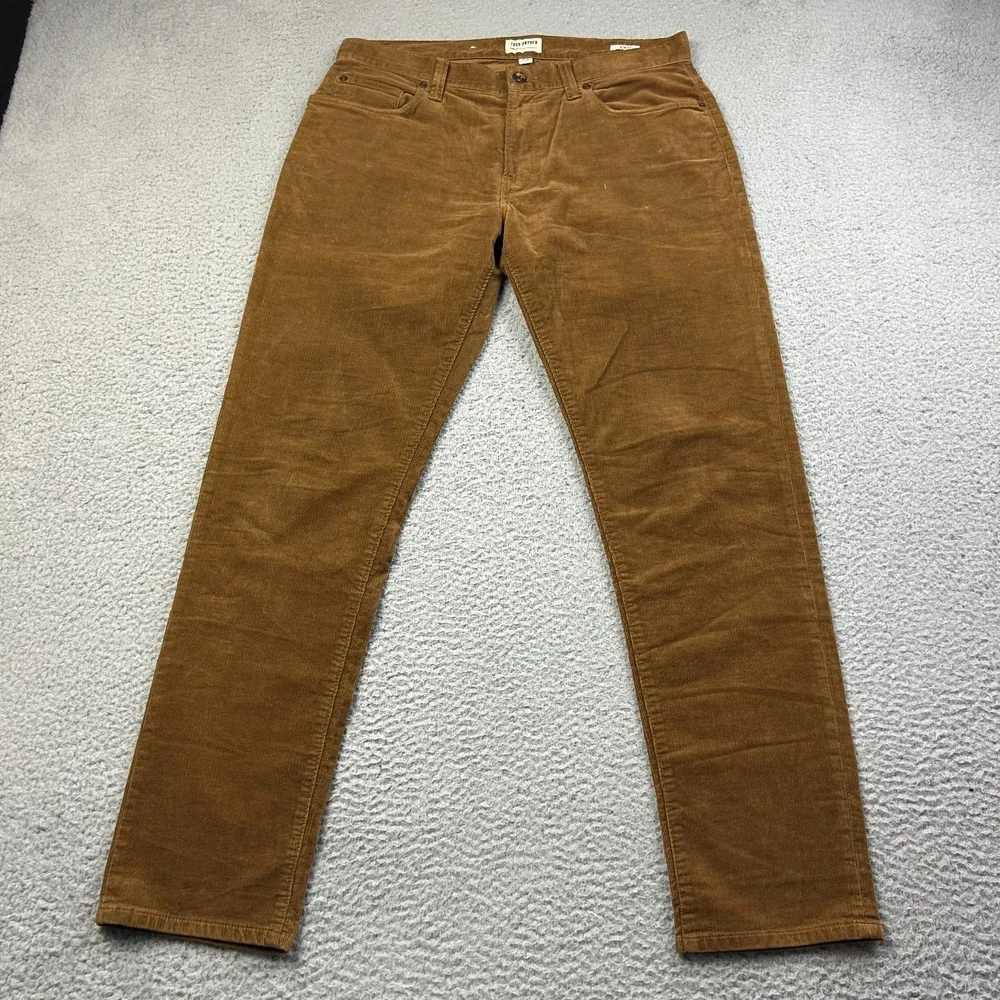 Todd Snyder Corduroy Pants Mens 31x30 Brown Slim 5-Pocket Casual Wear